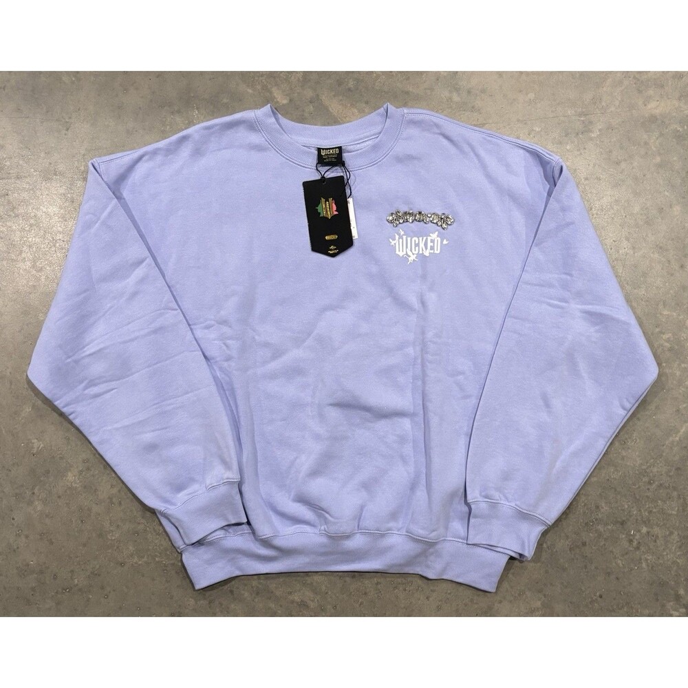 NEW Wicked Paul Tazewell Womens XL Graphic Pullover Sweatshirt Lavender